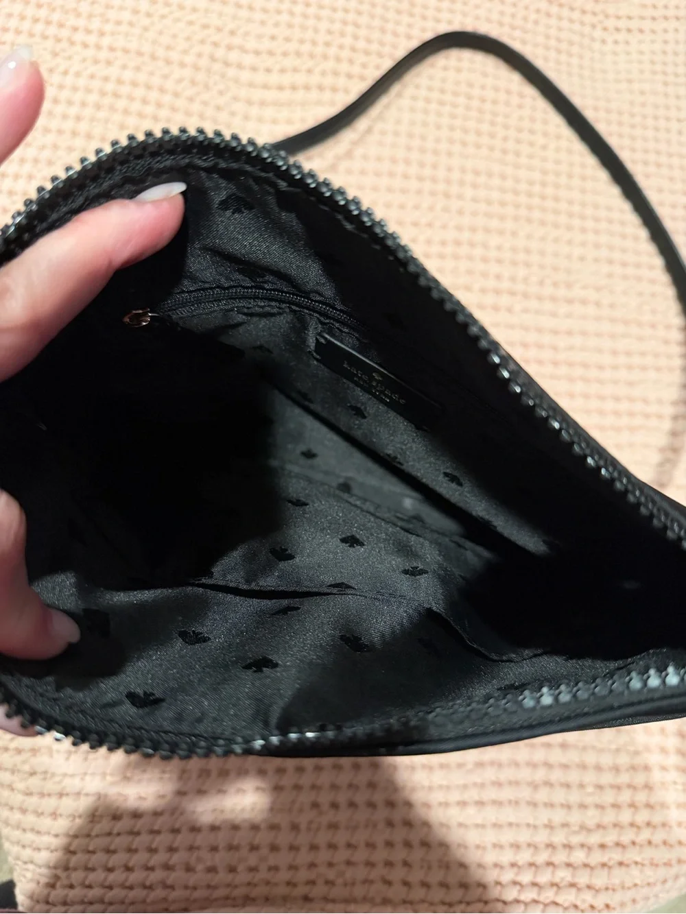 kate spade Black Nylon Crossbody Messenger Bag